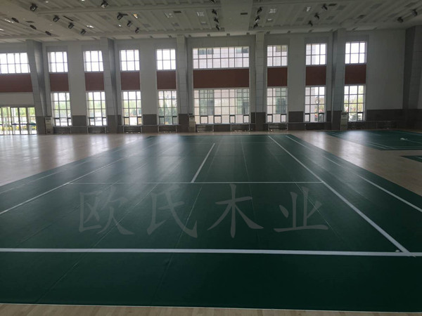 寧夏銀川消防總隊培訓基地室內體育館運動木地板案例